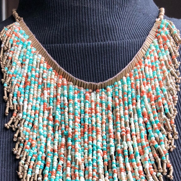 NWOT-Hand beaded necklace piece. - Picture 7 of 7